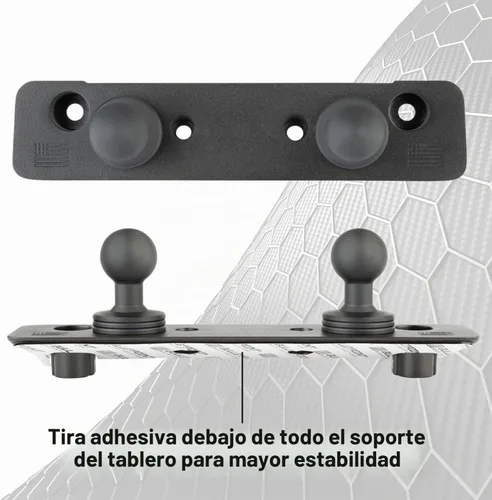 Vista 6 de Soporte para teléfono Bulletpoint compatible con panel de 2013-2018 RAM Truck y RAM 1500 Classic 2019+ con montaje de bola de 20 mm - Compatible