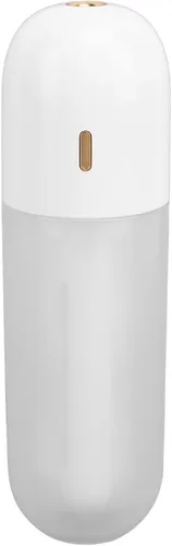 Vista 10 de Asixxsix Mini humidificador portátil, 3.4 fl oz de niebla fría, recargable por USB, humidificador personal de viaje para oficina, dormitorio, Rosa