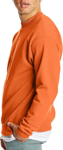 Vista 3 de Hanes EcoSmart Sudadera de forro polar, sin botones, para hombre, mezcla de algodón, sudadera con cuello redondo, paquete de1o2