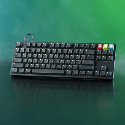 Vista 5 de DROP MiTo GMK Pixel - Juego de teclas personalizadas, perfil de cereza Doubleshot - Compatible con tallos y diseños de Cherry-MX Style - 40%, 60%