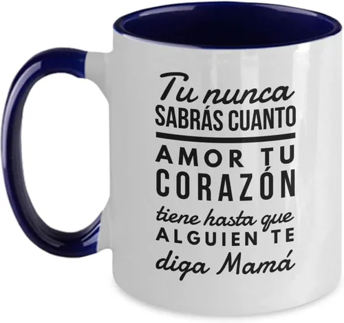 Vista 3 de Dia de la Madre Taza de café original taza chistoza regalo para mamá, abuela, día de la madre, 11onza, Negro