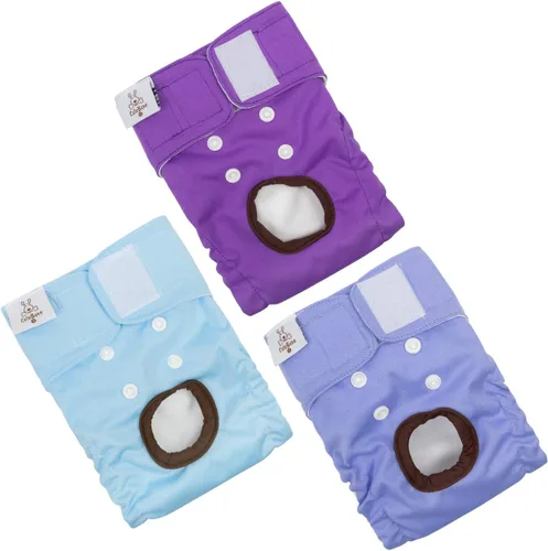 Vista 21 de CuteBone - Pañales para perras, paquete de 3 unidades para perritos, talla XS, D14XS