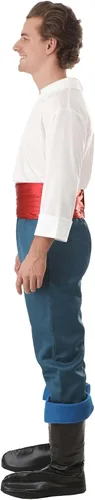 Vista 9 de Disfraz de Prince Eric de la Sirenita de Disney para adultos índigo rojo blanco