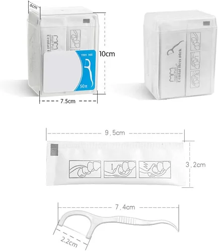 Vista 7 de 50 unidades, hilo dental micro envuelto individualmente (50 piezas)