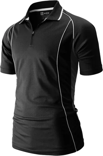 Vista 2 de H2H Polo de manga corta para hombre ligero de varios estilos
