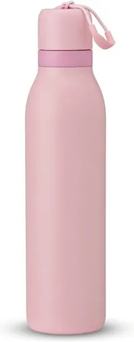 Vista 15 de Botella de agua aislada con tapa Twist de acero inoxidable Owala FreeSip con pajita para deportes y viajes, sin BPA, 24 onzas, Angel Food Cake