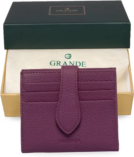 Vista 94 de Grande -3803 Cartera unisex, Azul (Iced Blue), Cartera delgada de cuero con cierre a presión pequeño