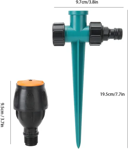 Vista 8 de Rociador de césped ajustable múltiple en una espiga con control de vuelo integrado, aguas de hasta 30 pies de diámetro, ángulo de pulverización
