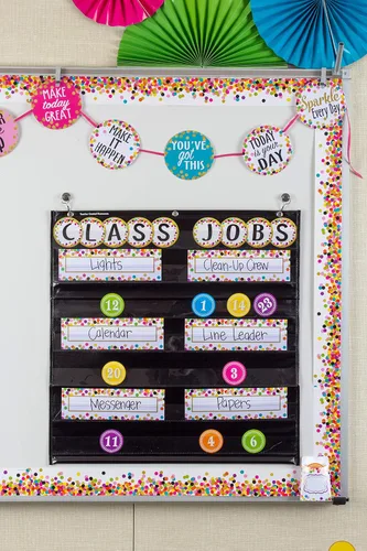 Vista 4 de Teacher Created Resources - Organizador con 7 bolsillos (20740), negro