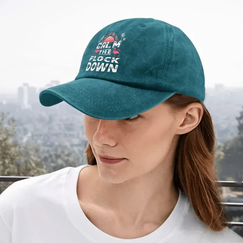 Vista 5 de Gorras de béisbol Calm The Flock Down Dad Hat, gorras de béisbol gráficas para mujer