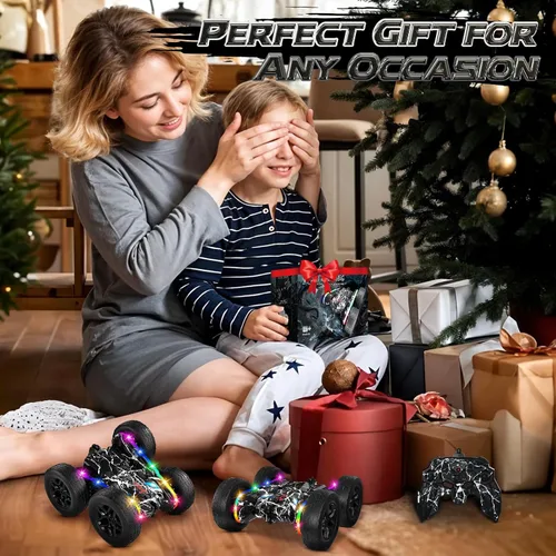 Vista 7 de Terucle Coches RC Juguetes para Niños Coche de Control Remoto 2.4 GHz Negro Juguetes para Niños de 5-7 Años Juguetes Nuevos Actualizados con Luces