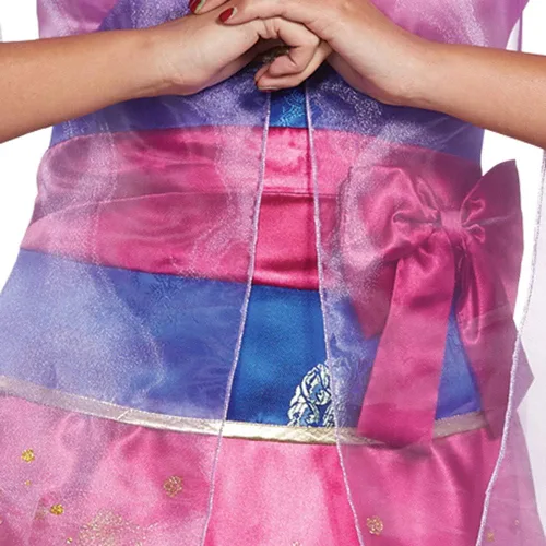 Vista 4 de Disney Disfraz Mulan Deluxe para adultos para mujer Rosado talla única