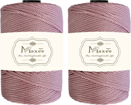 Vista 78 de Cordón de macramé de poliéster de alta calidad de 0.118 in × 218 yardas, 0.118 in, 100% polipropileno, ideal para ganchillo, ganchos de pared