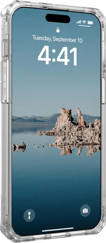 Vista 8 de URBAN ARMOR GEAR UAG - Funda compatible con iPhone 15 Pro Max de 6.7 pulgadas Plyo Ice/oro rosa con imán integrado compatible con carga MagSafe