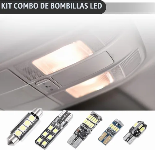 Vista 2 de Motoforti Luces universales para interior de coche, luz LED de cúpula, T10 24/25/32/34/1.614 in para interiores de automóvil, mapa, cúpula