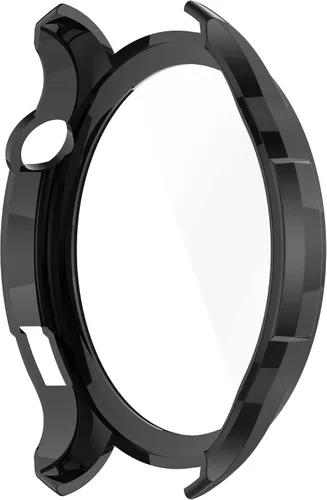 Vista 4 de Funda compatible con Amazfit GTR 4, resistente a los arañazos, funda protectora de policarbonato con protector de pantalla de vidrio templado HD
