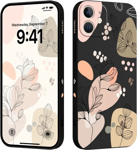 Vista 30 de LEECG Funda para iPhone 12 Pro Max, diseño creativo con estampado floral de mariposa de astronauta, funda de teléfono antiarañazos, forro