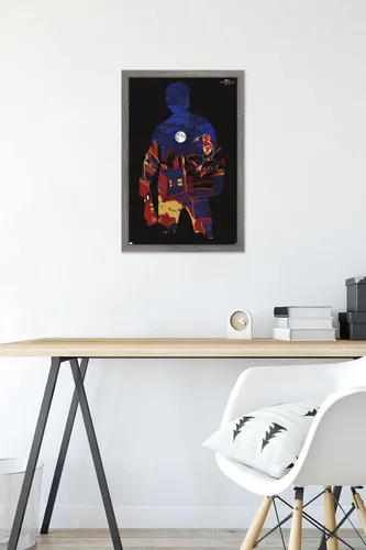 Vista 6 de Trends International Marvel Spider-Man: No Way Home - Póster de pared de silueta, 22.4 pulgadas de largo x 14.7 pulgadas, versión enmarcada