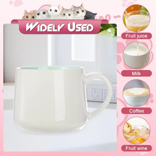 Vista 4 de Lindo Gato en Taza, Taza de Té de Cerámica de Animal 3D, Tazas de Café, Regalos del Día de San Valentín Día de las Madres Pascua Navidad