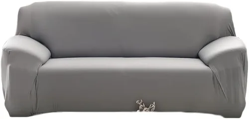 Vista 23 de Funda elástica lisa para sofá, funda elástica y ajustada de color sólido para sala de estar, silla, funda de sofá esquinero en forma de L que Beige