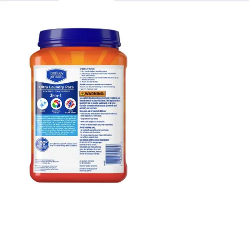 Vista 2 de Berkley Jensen Ultra Laundry Pacs, 120 ct, 100 Oz ()