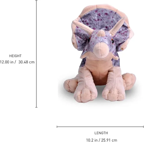 Vista 8 de Wild Republic CK-mini Triceratops Animal de peluche de 8 pulgadas , 12", Multicolor