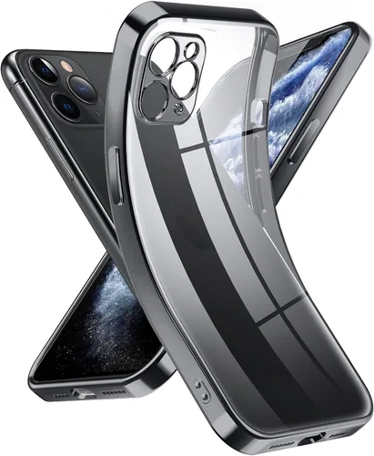 Vista 270 de Supdeal Funda cristalina transparente para iPhone 11, [No se amarillea] [Protección de la cámara] [Probado contra caídas de grado militar] Funda