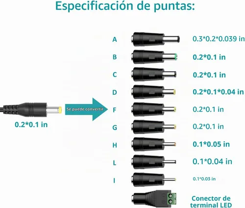 Vista 2 de 24V 1A Power Supply DC 24V Power Charger Cord AC Adapter