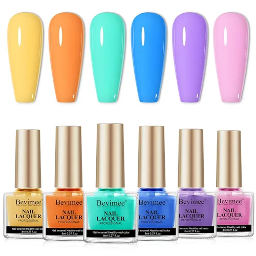 Vista 21 de Esmalte de uñas de secado rápido, color rosa, esmalte de uñas transparente, esmalte de uñas de secado rápido regular, a granel, sin gel, de larga