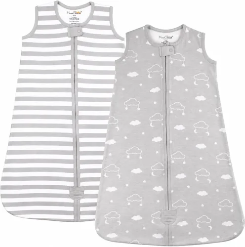 Vista 41 de Manta de algodón orgánico para bebé, saco de dormir 0.5 TOG 0-6 meses, paquete de 2 unidades Rosette
