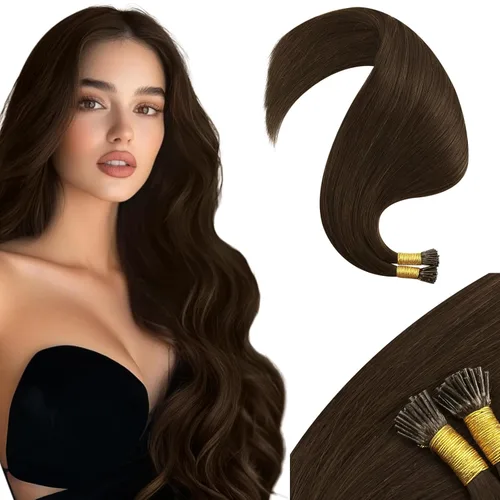 Vista 18 de Moresoo Micro Link - Extensiones de cabello humano de color rubio oscuro y rubio ceniza, extensiones de cabello humano real para boda, 2.01 oz
