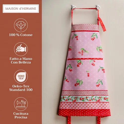 Vista 798 de Maison d' Hermine Delantales para mujer con bolsillo, 100% algodón (27.50 x 31.50 pulgadas)