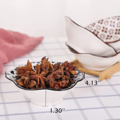 Vista 2 de VanEnjoy Juego de 4 platos japoneses de cerámica de estilo moderno para salsa de soja, platos de salsa de soja