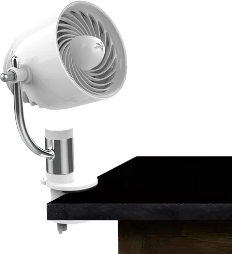 Vista 9 de Vornado PivotC - Ventilador de aire personal con clip y soporte multisuperficie, color negro