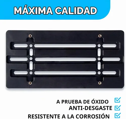 Vista 3 de Soporte de placa de parachoques delantero para Nissan 2000-2026, juego de soportes de placa con 6 tornillos únicos y kit de llave, kit de montaje