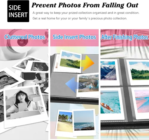 Vista 7 de Álbum de fotos con 288 bolsillos para cámara Fujifilm Instax Square SQ1/SQ6/SQ10/SQ20, Kodak Mini 3 Square, Mini Shot 3 Square, impresora Mini Shot