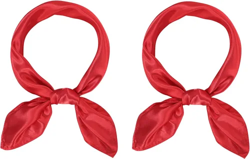 Vista 29 de American Trends Bufanda de seda para mujer, bufandas de satén para la cabeza, bufanda cuadrada para el cuello, bufanda ligera de seda como bandana