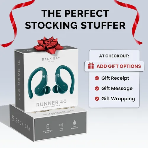 Vista 7 de Back Bay Audio - Auriculares inalámbricos Bluetooth para corredores de Back Bay Audio, con gancho para colocar sobre la oreja, graves profundos