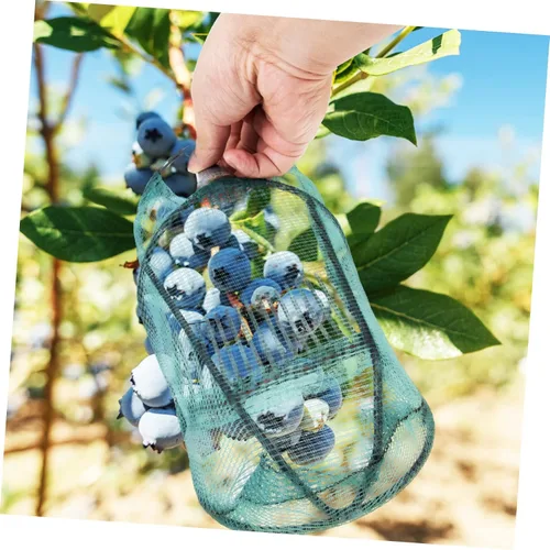 Vista 3 de Recogedor de frutas cesta Berry rastrillo peine arándano herramienta jardín fruta captura dispositivo