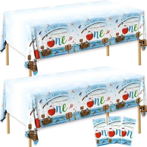Vista 15 de Mantel de gnomo, 3 piezas, diseño de copo de nieve de Navidad, rectangular, para invierno, para suministros de fiesta, 42,590.6 in