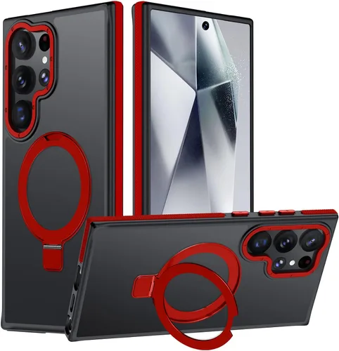 Vista 73 de Funda para Samsung Galaxy S24 Plus, soporte de anillo magnético ajustable [compatible con Magsafe], [protección a prueba de golpes de grado militar]