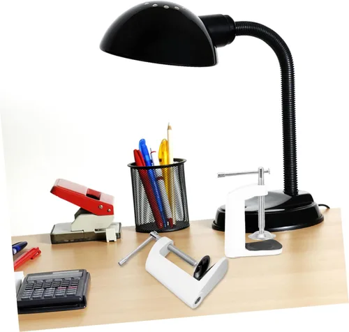 Vista 9 de Abrazadera de montaje de mesa de escritorio para micrófono, abrazadera en C, clip de retención de metal resistente, fácil de instalar