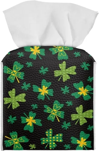 Vista 35 de Lindas decoraciones de ajolote con estampado de animales, caja de pañuelos de cuero, soporte de Navidad, organizador de papel de seda impermeable