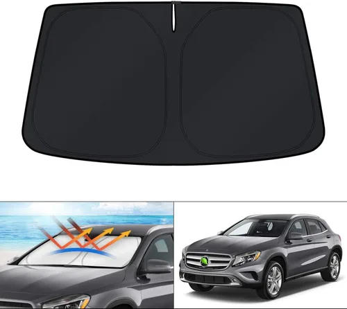 Vista 225 de KUST Parasol para parabrisas para BMW X1 F48 2016, 2017, 2018, 2019, 2020, 2021, 2022, accesorios de ajuste personalizado, parasol plegable