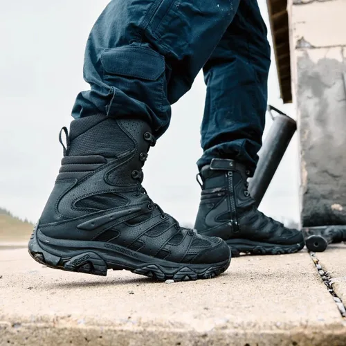 Vista 2 de Merrell Botas tácticas Moab 3 8" con cremallera para hombre Negro