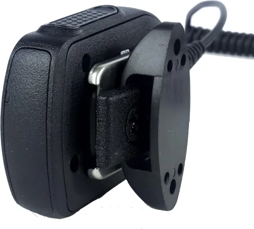 Vista 5 de Soporte de taza de altura ajustable para Anytone BaoFeng Icom Kenwood Yaesu Handhelds ahora con soporte para micrófono