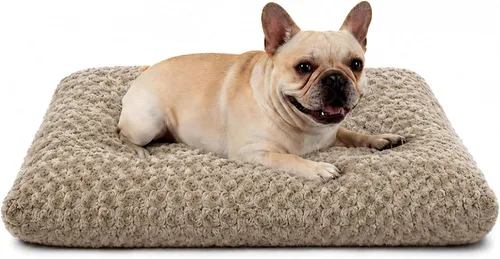 Vista 16 de Cama para perro de tamaño mediano, alfombra lavable de felpa para mascotas Negro