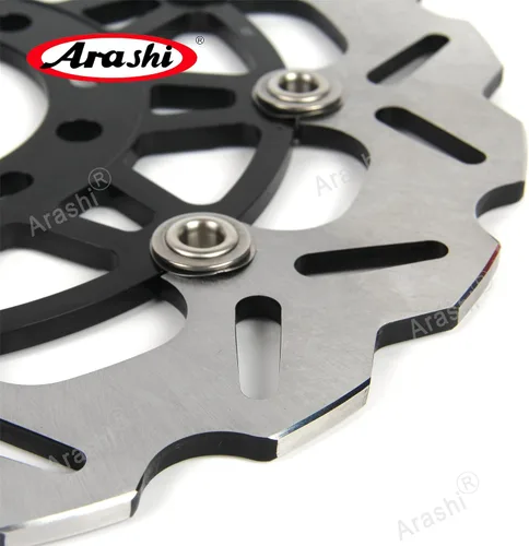 Vista 5 de Arashi Rotores de disco de freno delantero y trasero para Kawasaki Ninja ZX6R 600 2007-2015 Accesorios de repuesto de motocicleta ZX-6R 2008 2009