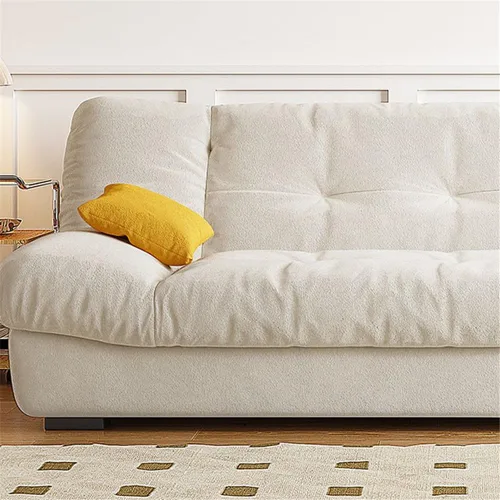 Vista 5 de Sofá futón extraíble resistente a desgarros, sofá futón convertible estilo moderno y simple con respaldo acolchado para sala de estar, apartamento