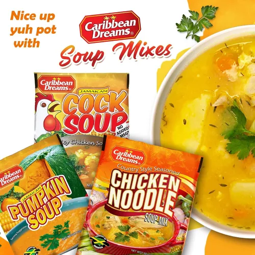 Vista 2 de Caribbean Dreams Sopa de pollo jamaicana, 1.76 oz (paquete de 10)